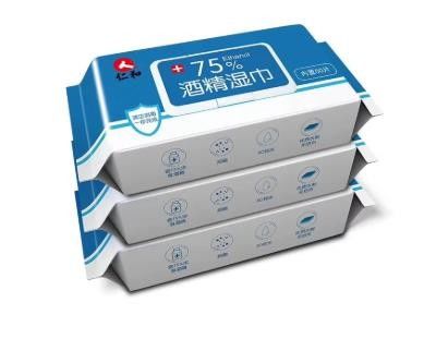 비 우븐 75% 식품 등급 알코올 제거제를 청소하는 손