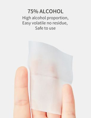 안전성 개인적 소독제 60gsm 살균성이 있는 핸드 와이프